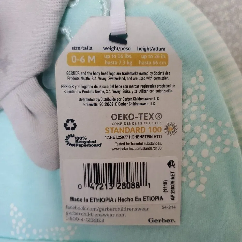 Gerber baby caps